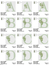 Olive Leaf Minimalist Alphabet Embroidery Set